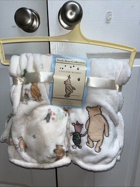 New Pooh Bear Collection 2 pack baby blankets A.A. Milne E.H. Shepard